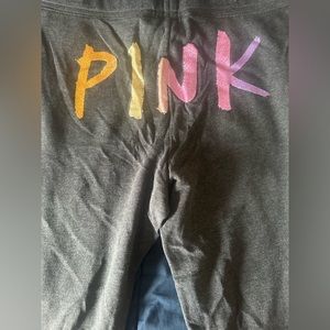 VS pink fleece joggers